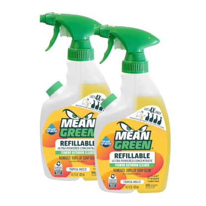 Mean Green Bathroom Cleaner Concentrate, Tropical Breeze, 2 Pack - size: 14.3 Fl Oz (Pack of 2)