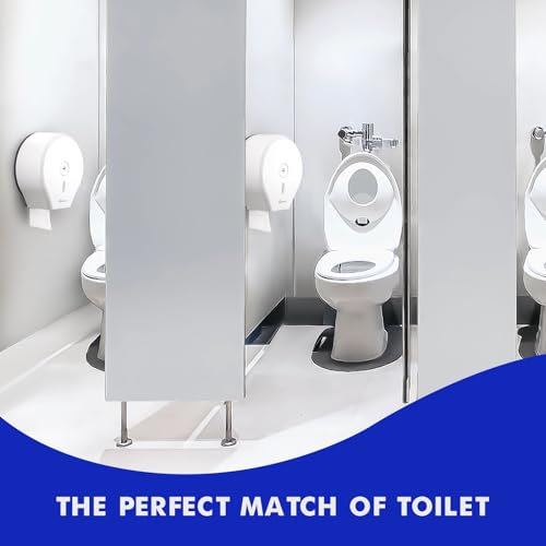 Kordory Wall Mount Toilet Paper Holder, 9" Jumbo Toilet Paper Roll Holder - color: White