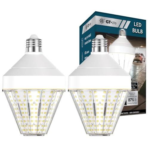 GT-Lite 2 Pack 10400 Lumen LED Corn Cob Light Bulb, Uses 40W - size: 2 Pack, style: 5200 Lumen