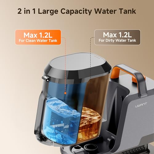 Uwant 18Kpa Carpet Cleaner Machine with Pet Pro Cleaner&Tools Set of 1 - color: Blue-Gold