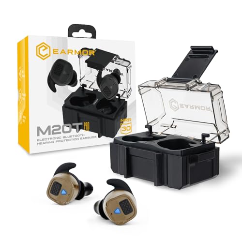 EARMOR M20T PRO Electronic Shooting Ear Protection 30dB NRR Noise Reduction - color: Brown Earmor M20t Pro Upgrade