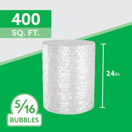 UPSable Bubble Roll, Medium Bubble 5/16", 24 in x 200 FT - size: Small Bubble – 48" x 200 Ft