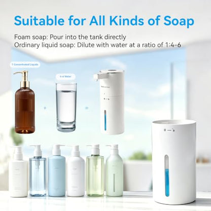 Touchless Automatic Electric Liquid Soap Dispenser 2 Pack - color: White 2pack, size: Liquid