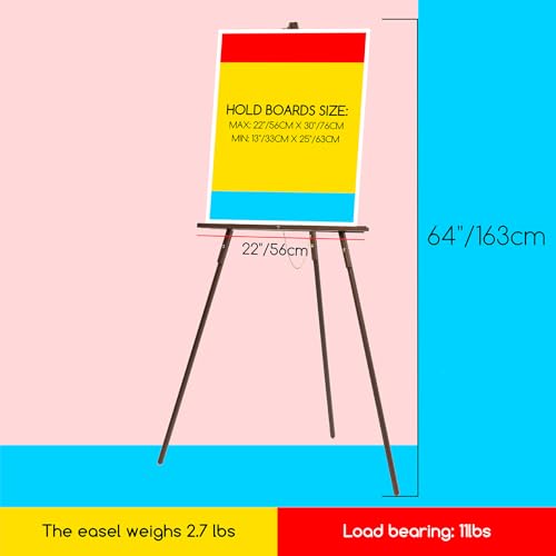 MEEDEN Easel Stand for Wedding Sign: Wood Tripod for Display Poster Board - color: Walnut