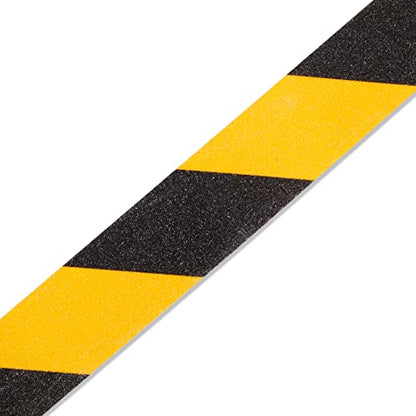 Blue Summit Supplies 2 Pk Anti Slip Tread Tape, 2" x 30', Black and Yellow
