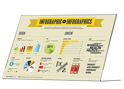 Marketing Holders 2 Pack Landscape Sign Frame 17" x 11" Clear Acrylic Advertisement Table Tents Slanted Desk Counter Literature Graphic Poster Frame Office Hours Display Top Side Load - size: 17"w x 11"h