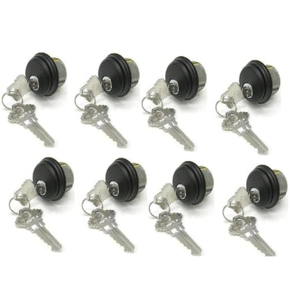 Double Cylinder Locks | Bronze Finish | 8 Pack Mixed - color: Duronotic Bronze, size: 8 Pack, style: Keyed Cylinder