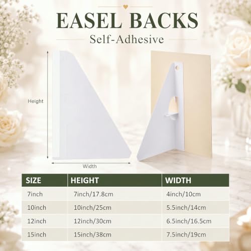 Marspark 12 Pack Poster Stand,10 Inch,White - color: White, size: 10 Inch