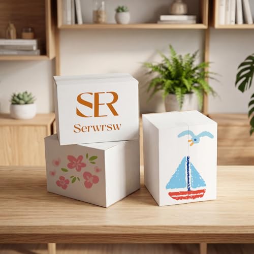 8x6x6 inch Cardboard Shipping Box, Set of 30 Packaging Boxes, White - size: 8x6x6 inch 30 Pack