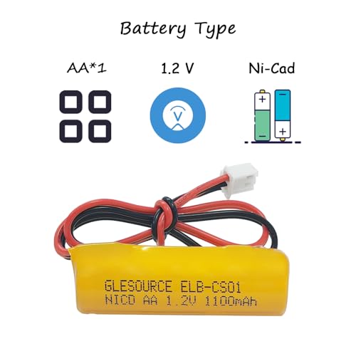 XUNTU ELB-CS01 1.2V Batteries Ni-CD AA Exit Sign Emergency Light Battery Replacement Compatible for Unitech OSA268,ELB-CS01, EXR EL 122 C4T (4 Pack) - size: 4 PCS 1100mAh