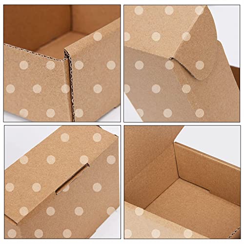 Green Recyclable Cardboard Small Gift Mailer Boxes for Shipping Packaging Craft Gifts Giving Products (Brown, 4 x 4 x 2 Inch) - color: Brown, size: 4 x 4 x 2 Inch