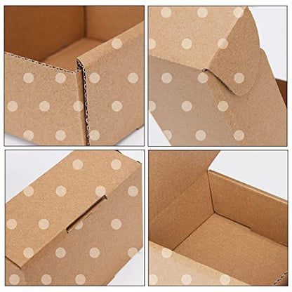 Green Recyclable Cardboard Small Gift Mailer Boxes for Shipping Packaging Craft Gifts Giving Products (Brown, 4 x 4 x 2 Inch) - color: Brown, size: 4 x 4 x 2 Inch