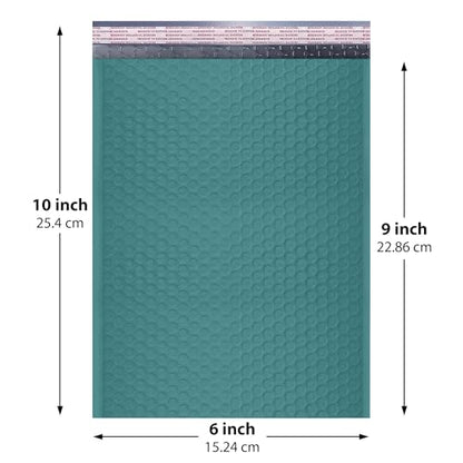 Green Bubble Mailers 6x10 Poly Padded Envelopes #0, 250 Pack Bulk - color: Green, size: 6"x10" / 250 Pack