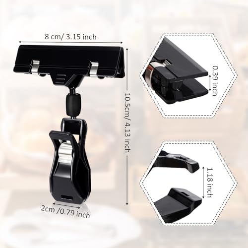 Honeydak 50 Pcs Black Sign Holder Clips Bulk for Retail Display