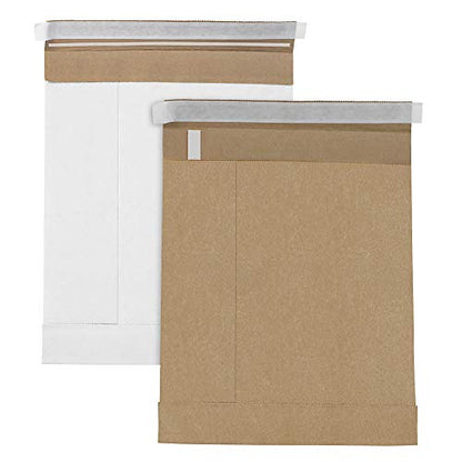 Aviditi Kraft Self-Seal Padded Mailers, #1, 7 1/4" x 12", Kraft Brown, Peel and Seal Closure, Fiber Cushioned Envelopes for Protecting Items During Shipping and Mailing, Case of 25 - color: Kraft
