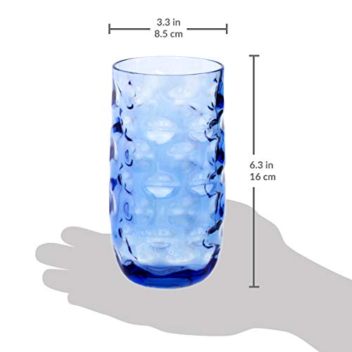 Cupture Impression Plastic Tumblers BPA Free, 20 oz, 4-Pack (Assorted Colors)