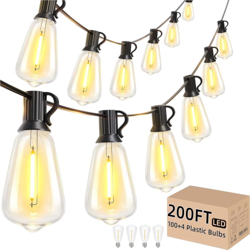 Svater 200 FT Outdoor String Lights LED, Waterproof for Outside Patio - size: 200FT