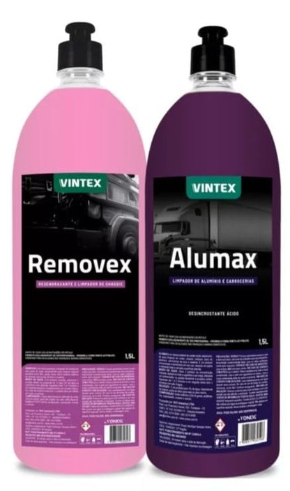 REMOVEX, ALUMINUM CLEANER, PULVIFLEX 1.5L EACH – 3-PIECE DETAILING KIT