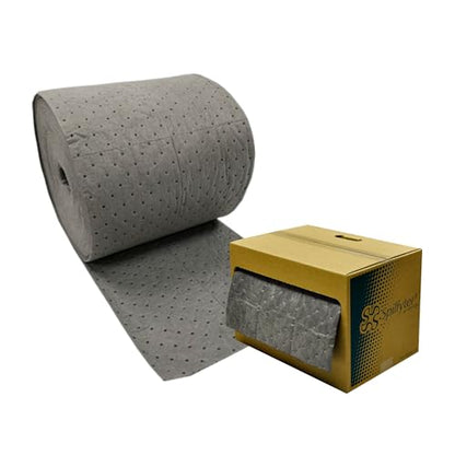 Spilfyter Universal Medium Duty Absorbent Roll, 15" x 75', 1 Roll