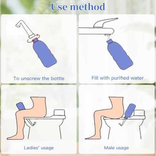 Portable Peri Bidet, 17oz/500ml for Postpartum Moms Cleansing