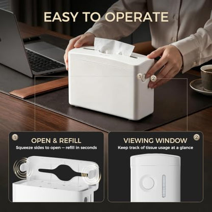 Multifold Paper Towel Dispenser Countertop, Non-Slip, White - color: White