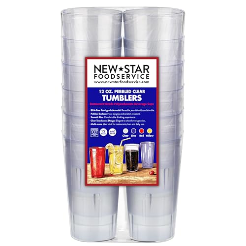 New Star Foodservice | Restaurant-Grade Beverage Tumblers (Clear (Set of 12), 12 oz) (Pack of 6) - size: 12 oz (Pack of 6)
