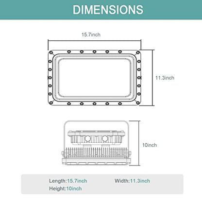 LED Explosion Proof Light UL844 Certified 150W 21000LM(600W HPS Eqv.), Class I Division I Hazardous Locations Luminaires Warehouse Lighting 200-480V, IP66 D Series - color: 200-480V, size: 150W