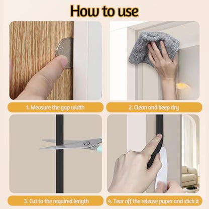 1 in Wide x 1/8 in Thick x 33FT Foam Weather Stripping Door Seal,Window Sealing Tape，Single-Sided Self-Adhesive Insulation Sealing Strip,Black - color: Black, size: 1 IN x 1/8 IN x 33FT