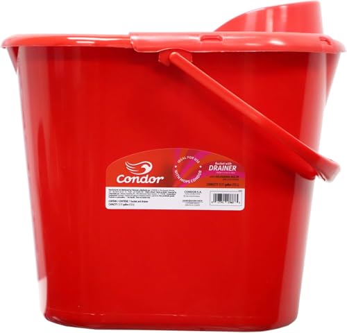 Condor Professional Bucket - Integrated Drainer, Measuring Scale - 3.17 gal