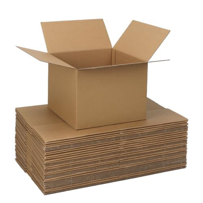 CRUGLA 25 Packs 8x8x6 Shipping Boxes for Small Business, Corrugated Cardboard Boxes Bulk for Shipping Packing Mailing - size: 8x8x6 Inch 25 Pack