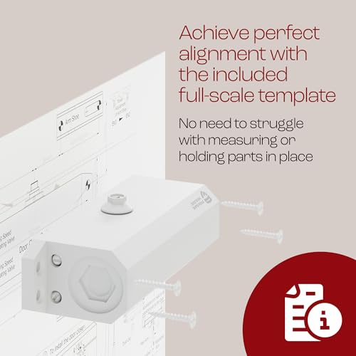 PrimeWare DC-300 Adjustable Automatic Door Closers for Home | Soft Close, No Slam | Residential and Commercial Door Closer | Level 3 | for Doors Weighing 90-140 lbs | Hydraulic Door Spring - White - size: Level 3, style: White