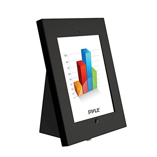 Pyle Anti-Theft Tablet Security Case Holder - Metal Heavy Duty Multi Mount Tablet Kiosk, Mounts on Wall, Table, Desk w/ Landscape/Portrait Mounting, Designed for iPad 2, 3, 4, Air Tablets - PSPADLKW5 - size: 9.5" x 6.5" x 12.25", style: Wall Mouth holder