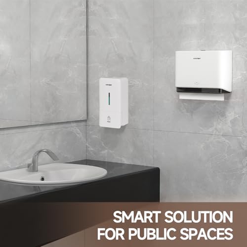 anydry 200-Sheet Paper Towel Wall Mount Dispenser (Folded Size ≤ 10 x 3.1) - color: Soft White