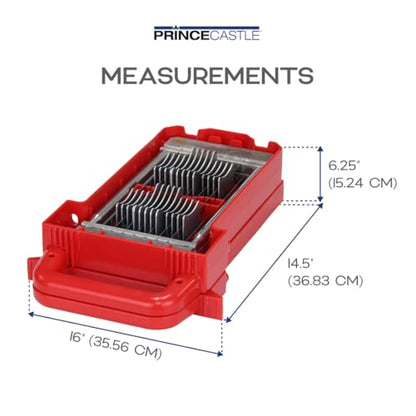 Prince Castle Saber King Red Tomato Blade & Pusher Set - 3/16" Slices, for 4 Tomatoes - Vegetable Chopper and Kitchen Chopper Replacement Blade, Tomato Slicer Commercial Tool - style: Set