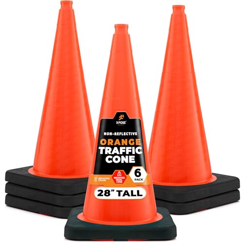 Xpose Safety 28" Orange Traffic Cones - color: Orange, size: 28" 10lb. Cone