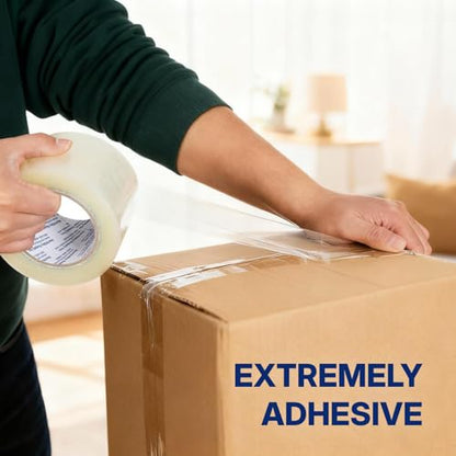 NORTHSKY Packing Tape, 18 Rolls, 3" x 110 Yards, 2.6 Mil Industrial Acrylic Packaging Tape for Shipping, Moving, Storage, and Box Sealing - size: 3 inches x 2.6 mil