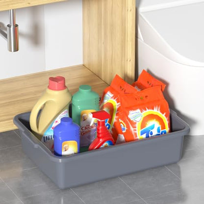 13 L Small Commercial Bus Tubs, Restaurant Wash Basin, 12 Packs - size: 13 L without Lid