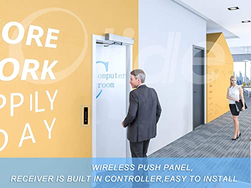 Olideauto Wireless Door Opener Automatic for The Elderly Olideauto Olide-120B+Inswing Arm+2-3/4'' Extend Spacer+2pcs Wireless Push Switches - style: Inswing Arm+Wireless Push Switch