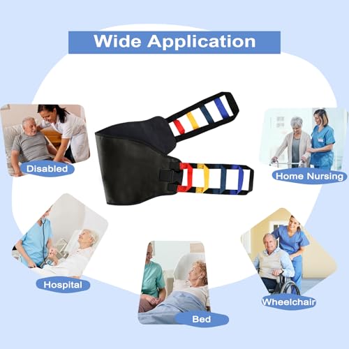 Transfer Sling, Transfer Belt for Elderly, Gait Belts for Seniors - color: Black 1