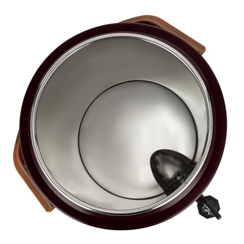 Insulated Beverage Dispenser 3 Gal/6.6Gal, Stainless Steel Commercial Drink Dispenser with Spigot, 24H Hot/Cold Thermal Carafe for Coffee, Tea, Water, Parties (Brown, 3Gal / 11L) - color: Brown, size: 3Gal / 11L