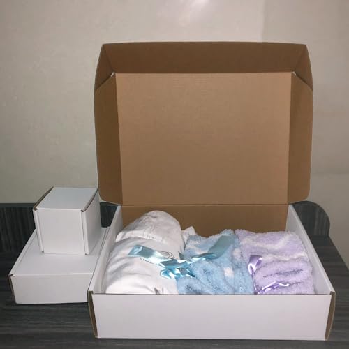 12x9x3 Inch White Shipping Box 20 Pack,Craft Gift Box,Mailing,Packaging - size: 12''x9''x3''