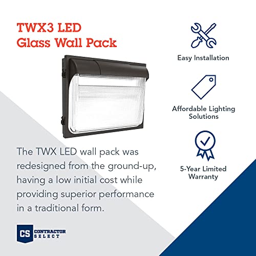 Lithonia Lighting 18" LED Wall Pack Outdoor Light, Adjustable Lumens - color: Adjustable Lumens | 4000K Cool White, size: 14" H x 18" W x 5" D