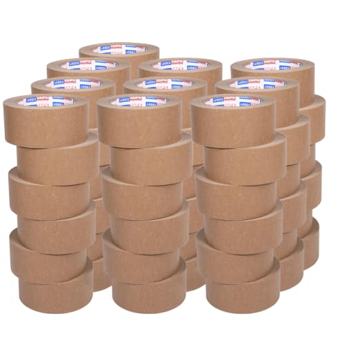 Adhes Biodegradable Brown Paper Packing Tape Kraft Tape 2 Inch x 50 Yards