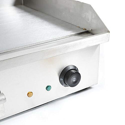 3000W 28.6"x15.7" Commercial Flat Top Grill Countertop Teppanyaki Griddle - color: 3000W, 28.6"x15.7"
