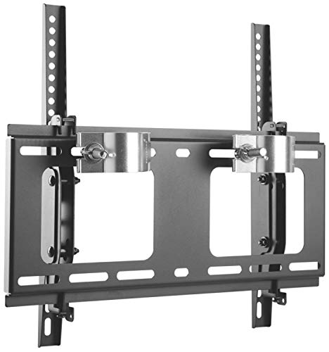 Mount-It! Universal Truss & Pole TV Mount with Quick Release Clamp, Stage & DJ Lighting Truss TV Bracket for 48–51mm Pipes, VESA 100x100–400x400, 32–55 Inch Screens, 88 lb Capacity