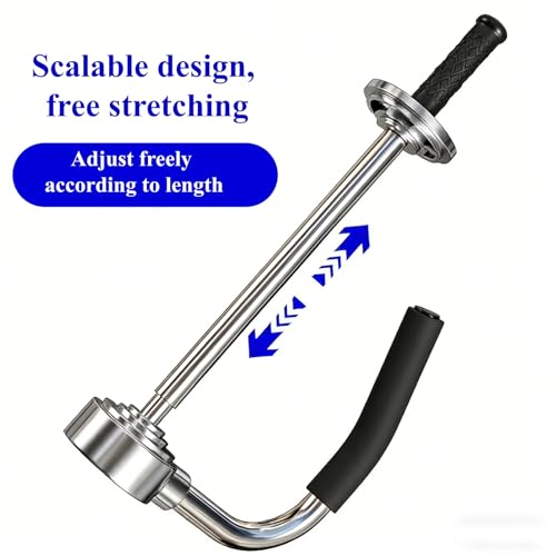 Stretch Film Dispenser with Cutter & Gloves, Heavy Duty Stainless Steel Stretch Wrap Dispenser for 12-20 Inch Rolls, Manual Pallet Wrapping Tool for Shipping, Moving, and Industrial Packing