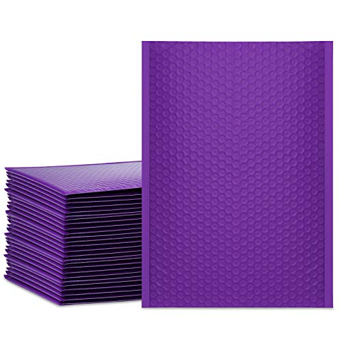 UCGOU Bubble Mailers 9.5x14.5" 25 Pack Usable Size 9.5x13.5" Purple Padded - color: Purple, size: 9.5x14.5" 25PC