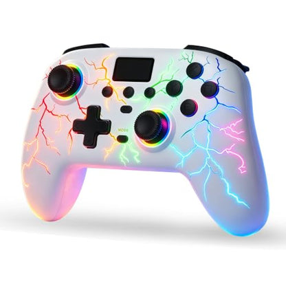 Exilapsire Wireless Controller for PC/Switch/Switch 2/iOS/Android, White - color: White