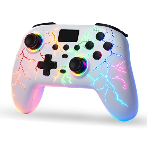 Exilapsire Wireless Controller for PC/Switch/Switch 2/iOS/Android, White - color: White