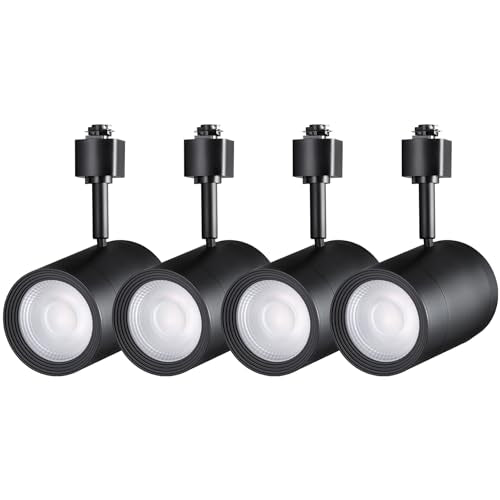 LEONLITE 4-Pack Retail Pro Series 17.5W H Track Heads, 4000K, Black - color: Black-4000K